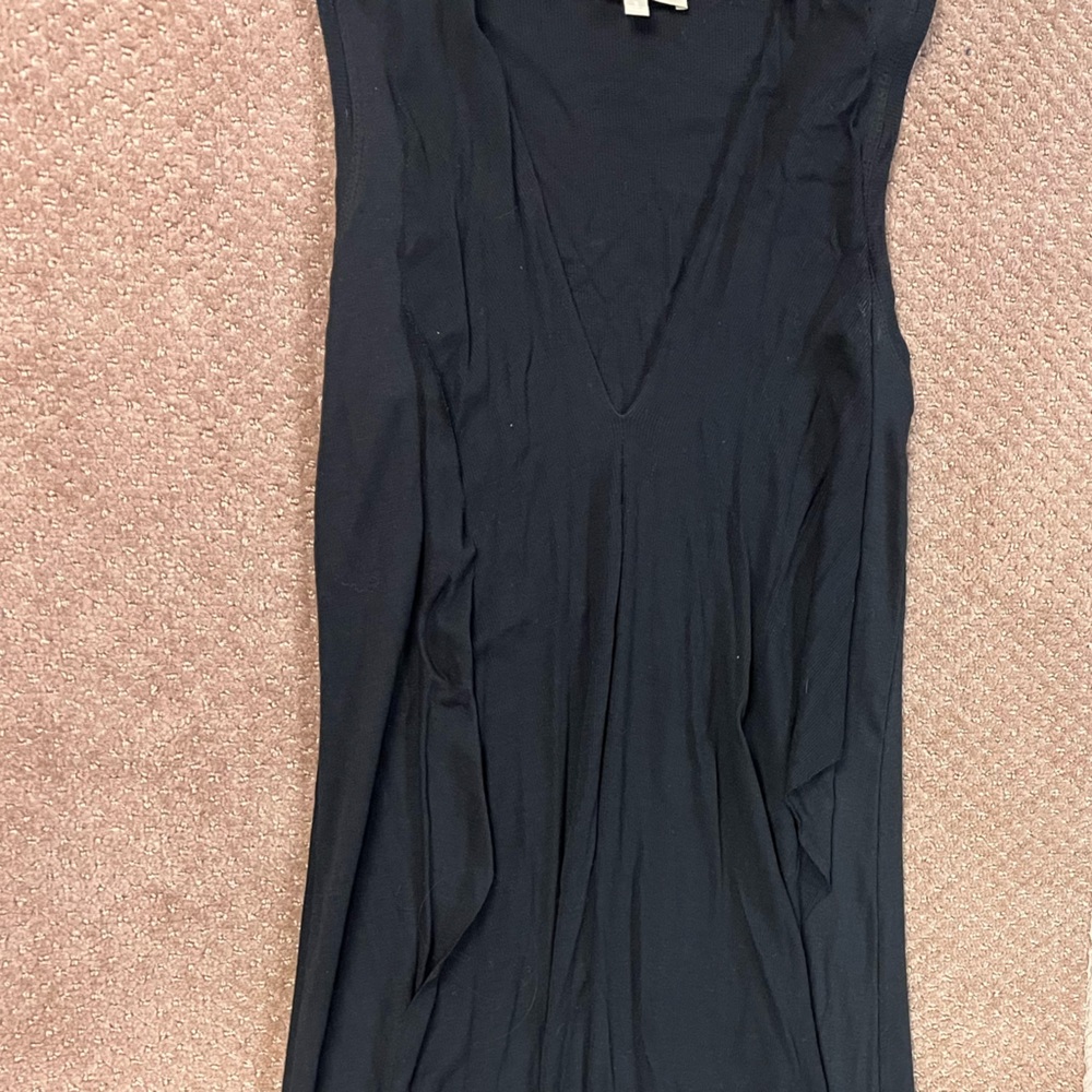 Joan Vass Black Knit  Maxi Dress Size S